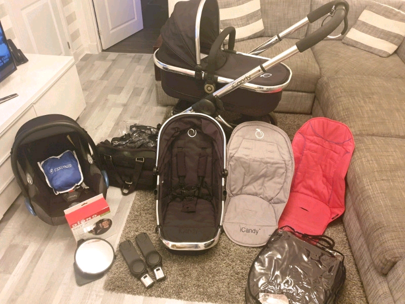 icandy peach footmuff black magic